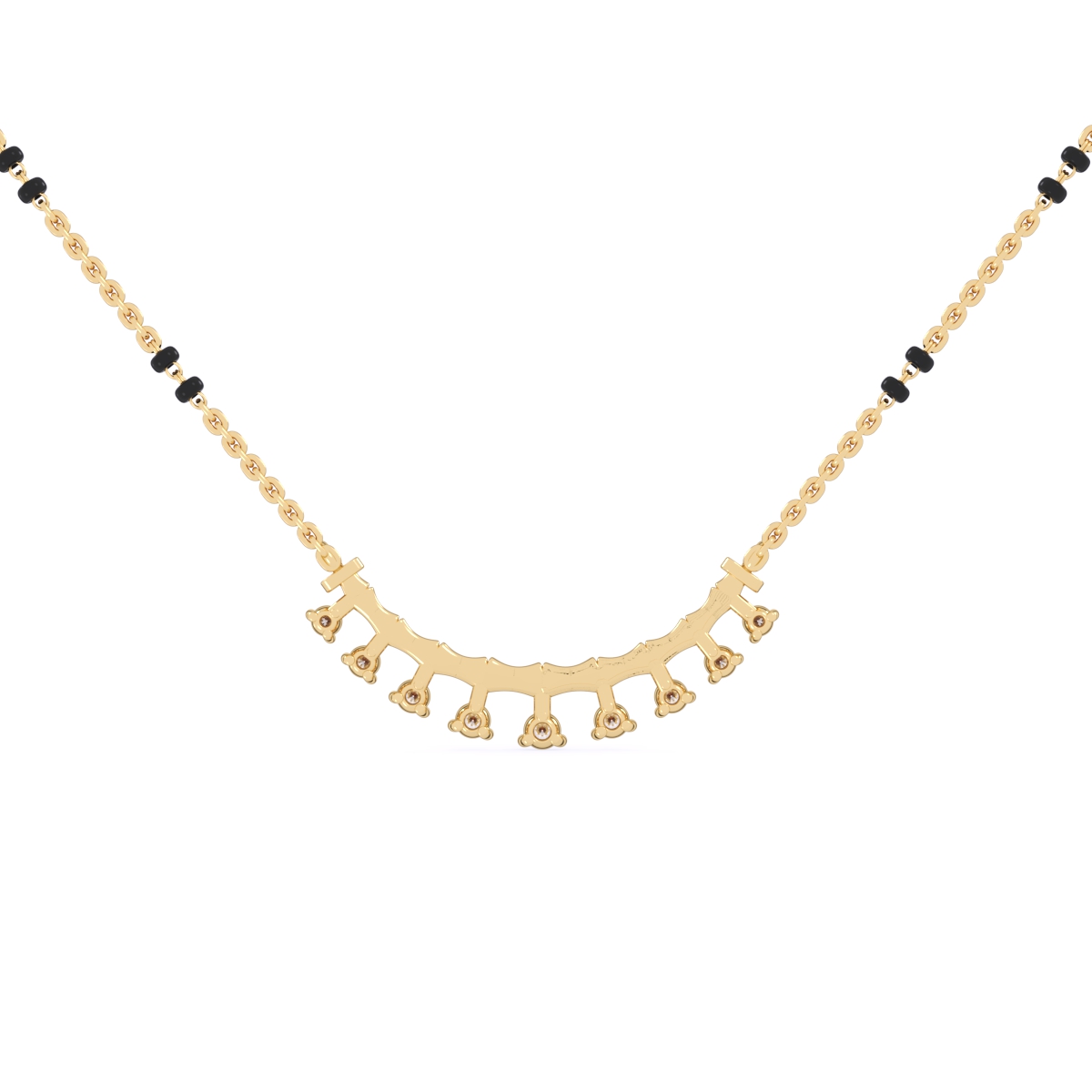 Minimalistic Round Diamond Mangalsutra